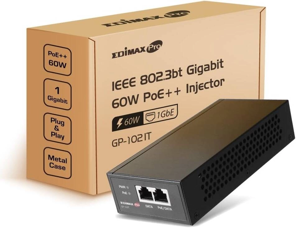 Edimax Pro Gigabit PoE++ 60W Injector Adapter (GP-102IT) Review