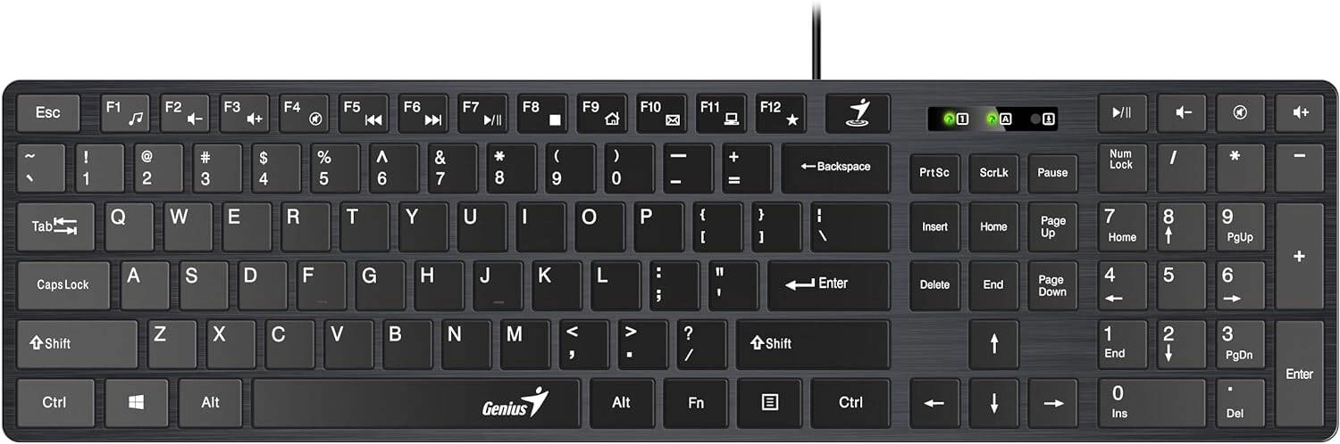 Genius SlimStar 126 Wired USB Multimedia Keyboard Review
