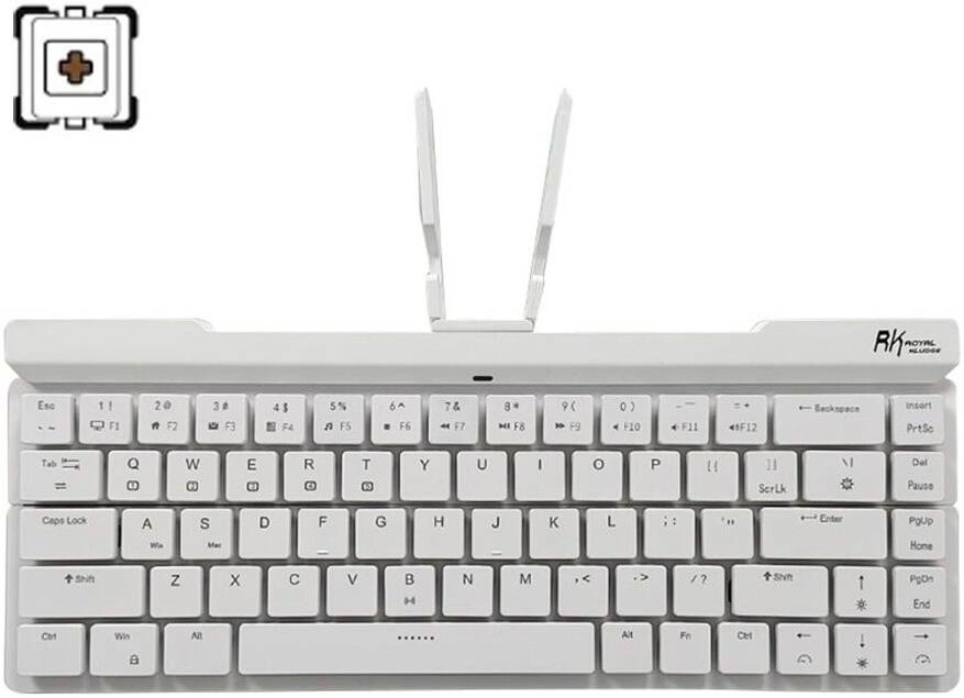 RK Royal Kludge RK925 Wireless Bluetooth Keyboard Review: 68 Keys, White Backlit, Brown Switch