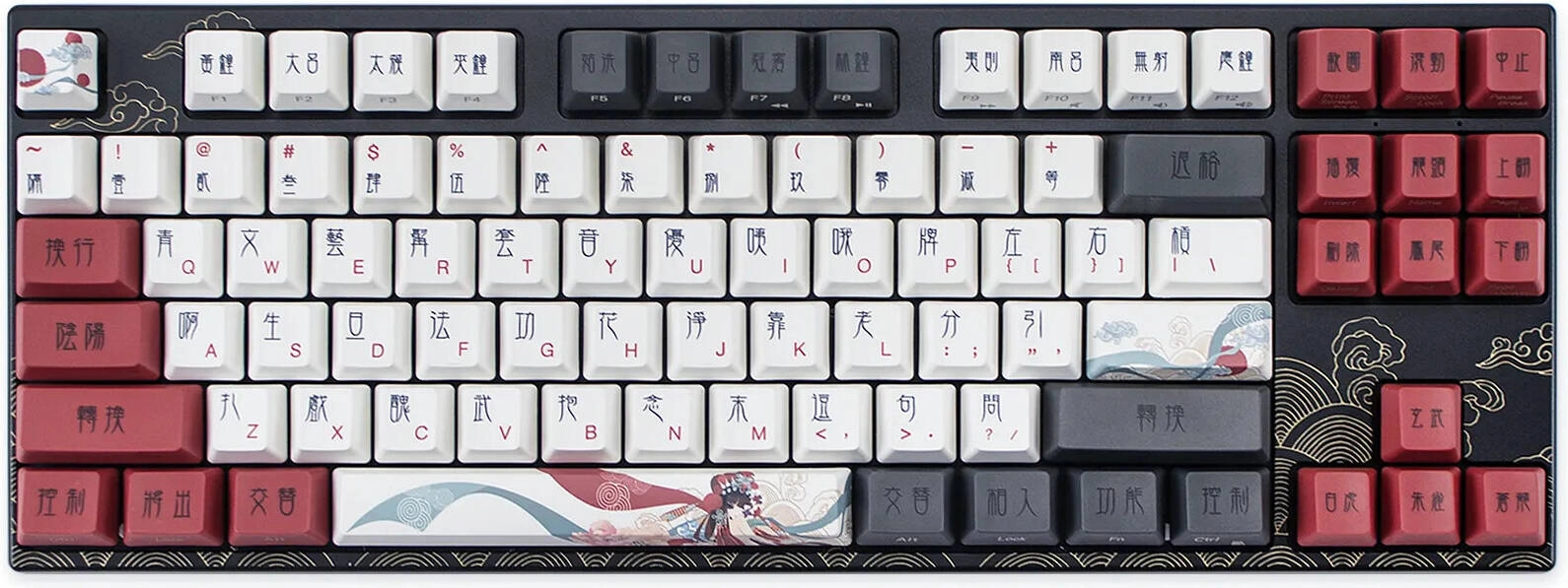Varmilo Beijing Opera 87 Mechanical Keyboard Review: MX Daisy L Switches &#038; PBT Keycaps