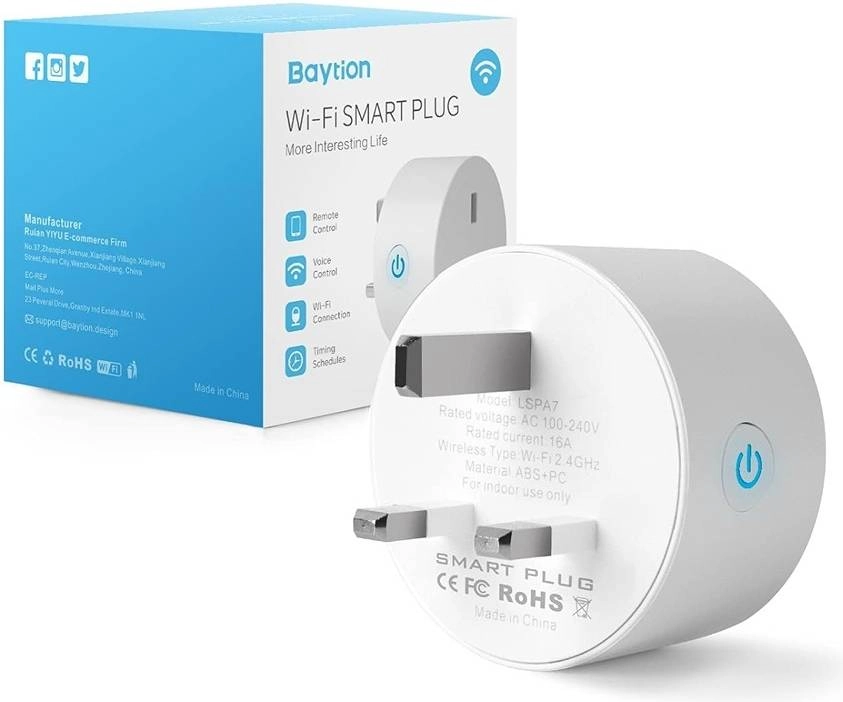 Baytion SP-001 Wi-Fi Smart Plug Review: Energy Monitoring and Remote Control