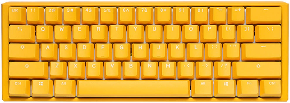 Ducky One 3 Yellow Mini 60% Keyboard (DKON2161ST-RARPDYDYYYC1) Review &#8211; Cherry Red Switch, Hot Swappable