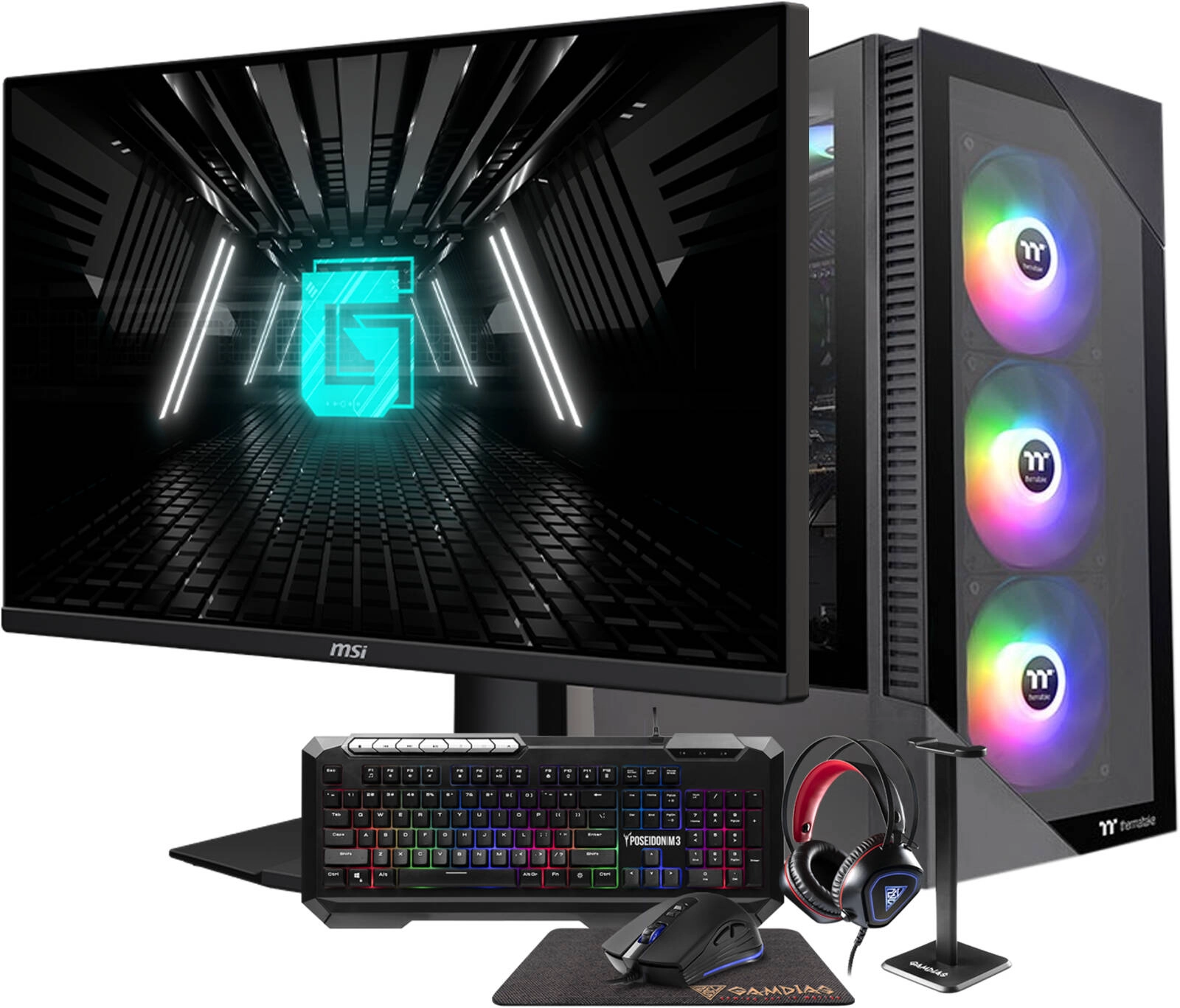Bang For The Buck Gaming PC &#8211; Intel Core i5-14600KF 14 Cores 20 Threads, NVIDIA RTX 4060 8GB, 32GB DDR5 RAM 6400MHz, 1TB SSD Gen 4, 750W Gold PSU, 24 Inch 180Hz Monitor, Gamdias 5in1 Combo Buy, Best Price in UAE, Dubai, Abu Dhabi, Sharjah