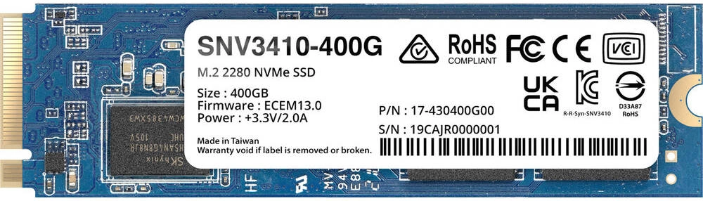 Synology SNV3410-400G 400GB NVMe M.2 SSD Review