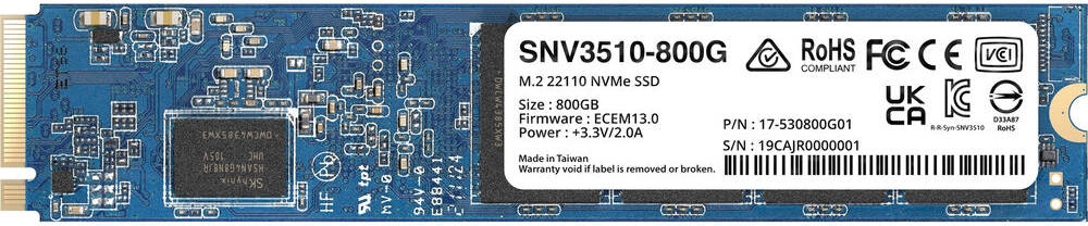 Synology NVMe M.2 22110 Internal SSD (SNV3510-800G) Review