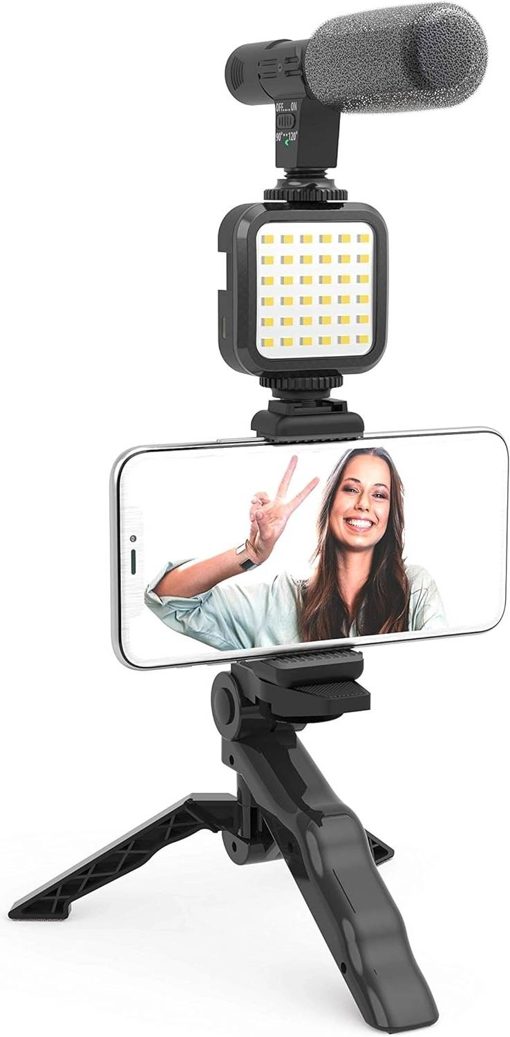 DigiPower Vlogging &#8216;Like Me&#8217; LED Video Light + Microphone + Mobile Phone Holder Review