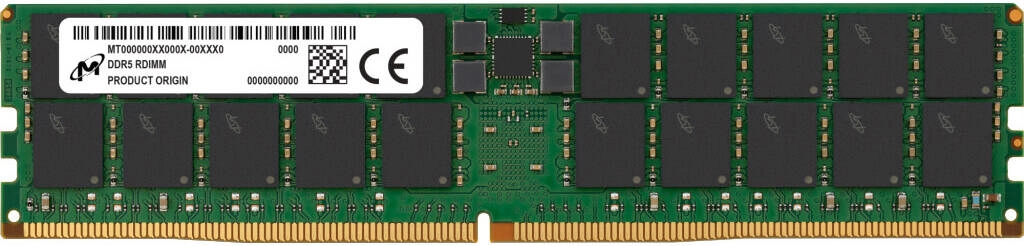 Crucial Micron 64GB 2Rx4 Dual Rank RDIMM Server Memory, DDR5-4800 Speed, MTC40F2046S1RC48BA1R Review
