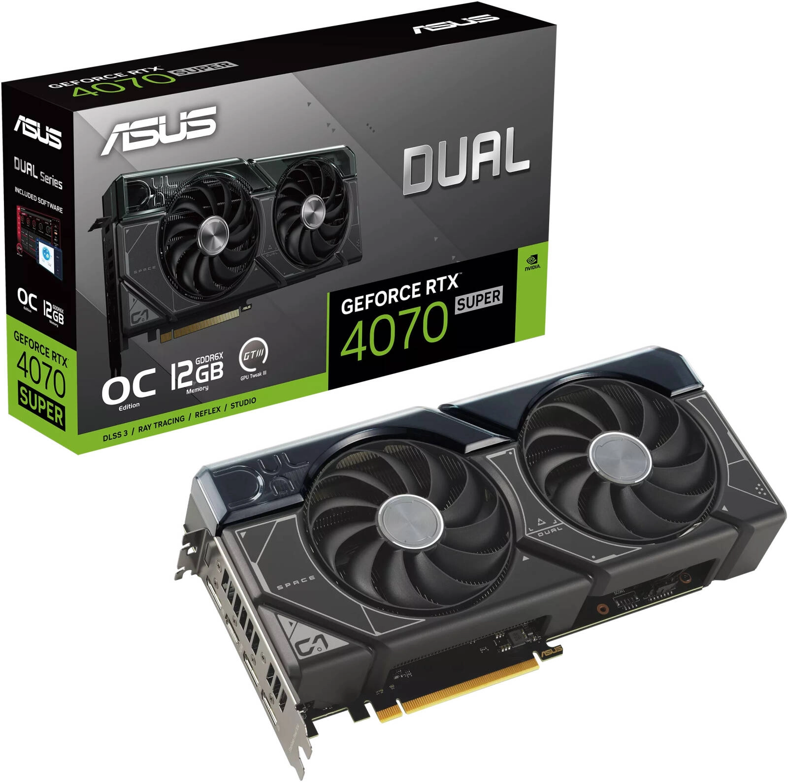Asus Dual GeForce RTX 4070 SUPER OC (DUAL-RTX4070S-O12G) Graphics Card Review