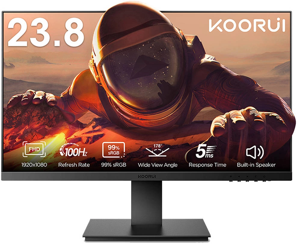 KOORUI 24P01 Monitor Review: 23.8&#8243; FHD VA Display with 100Hz Refresh Rate