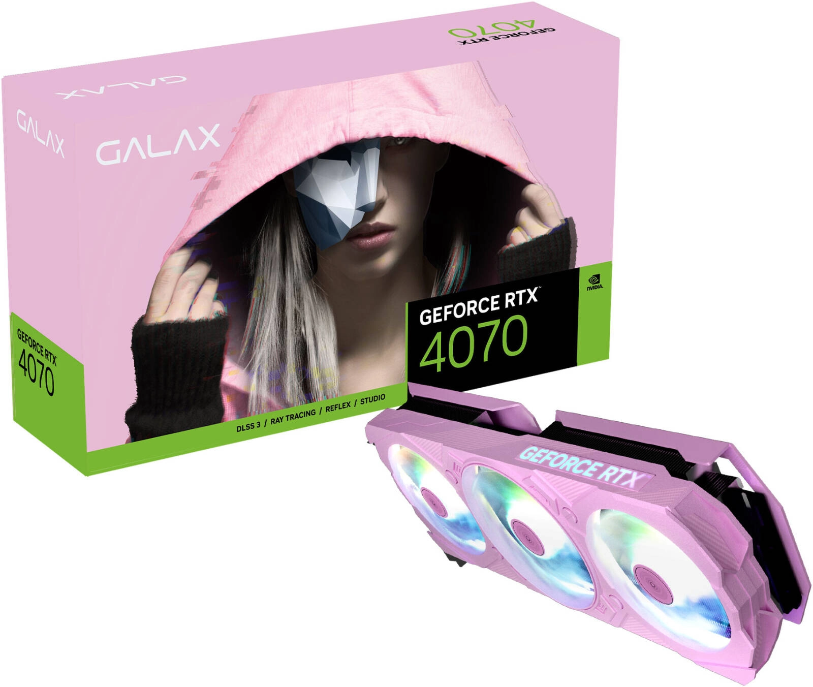 GALAX GeForce RTX 4070 EX Gamer Pink 1-Click OC Graphics Card Review