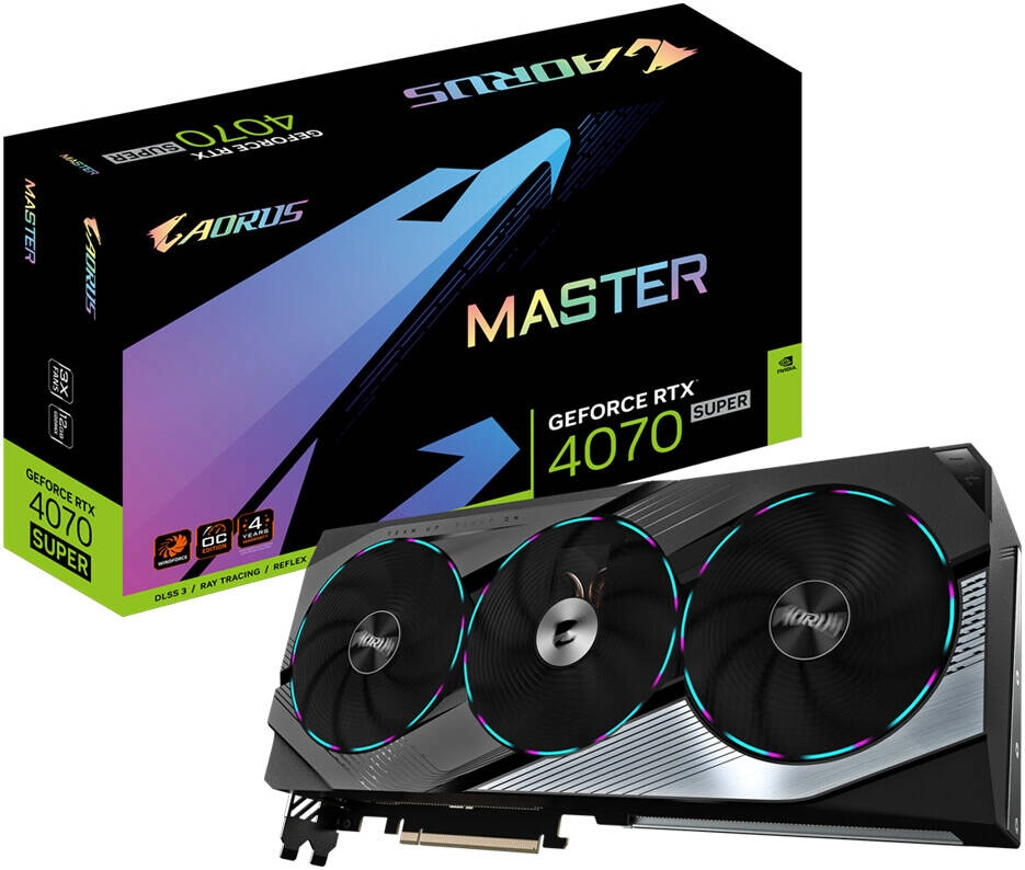 GIGABYTE AORUS GeForce RTX 4070 SUPER MASTER Graphics Card Review &#8211; 12GB GDDR6X, 2655MHz Core Clock