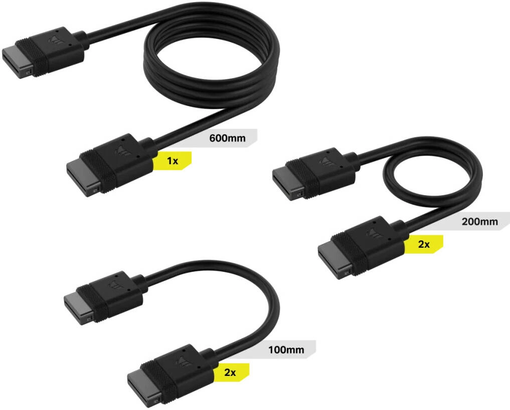 Corsair iCUE LINK Cable Kit (CL-9011118-WW) Review: A Look at the Straight Connectors