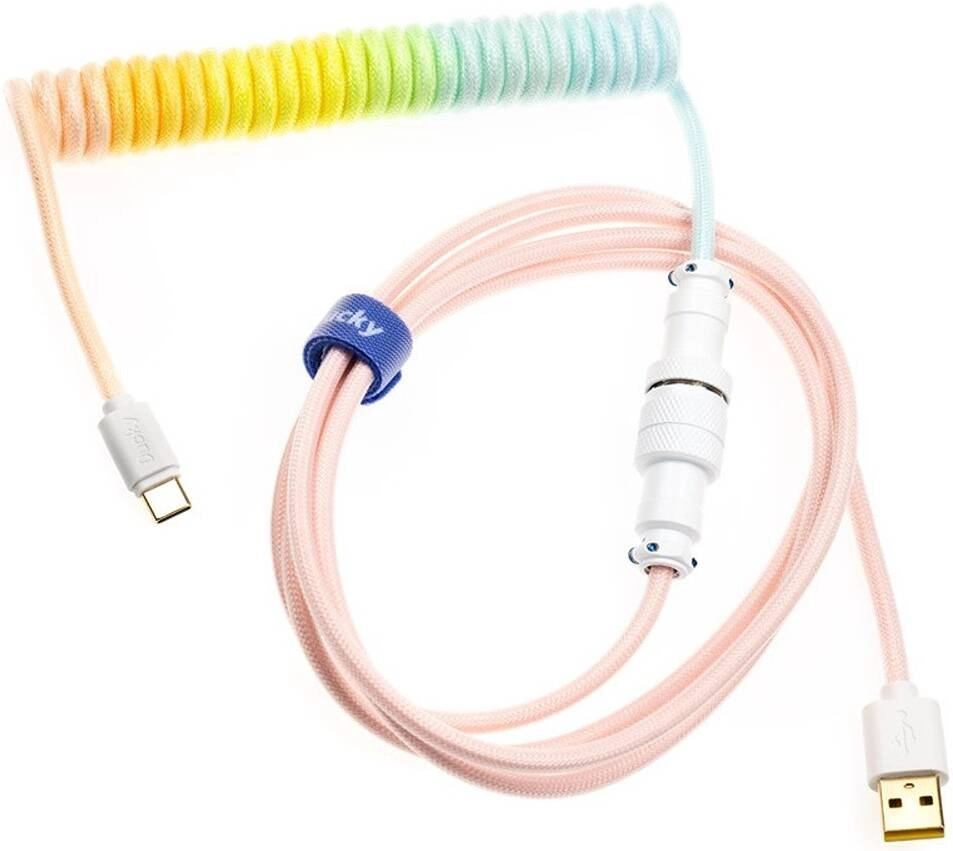 Ducky Gradient Premicord Coiled Cable Review: A Stylish and Functional Cable for Your Setup