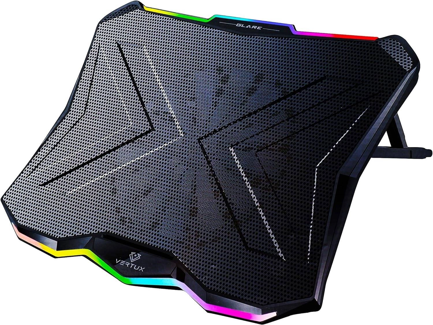 Vertux Nexol Glare Quiet Cooling Laptop Stand with Rainbow LED Lights Review