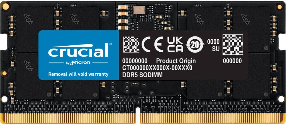Crucial 16GB DDR5 4800 MHz SO-DIMM Laptop Memory Module (CT16G48C40S5) Review