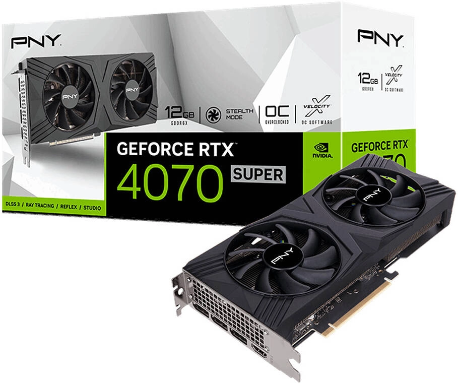 PNY GeForce RTX 4070 Super OC Dual Fan Verto Graphics Card (VCG4070S12DFXPB1-O) Review