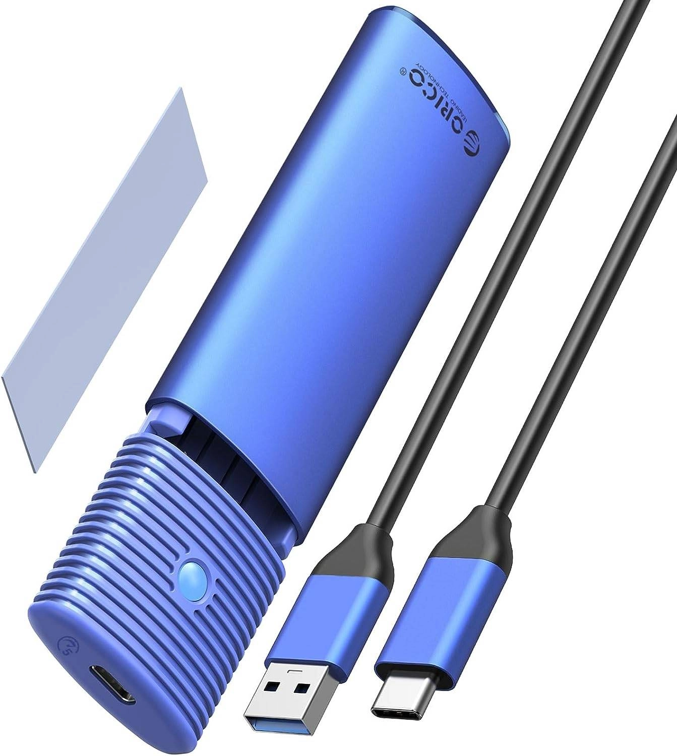 ORICO PWM2-BL-EP M.2 SATA SSD Enclosure Review &#8211; A Tool-Free 5Gbps USB-C Adapter
