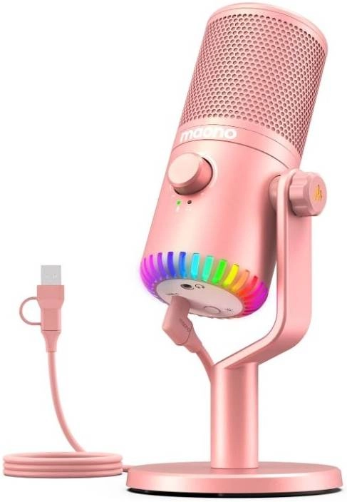 Maono DM30-RGB-Pink Review: A Budget-Friendly USB Condenser Microphone with RGB Lights