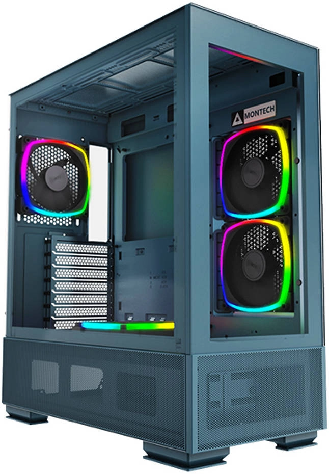 Montech Sky Two aRGB ATX Mid Tower Computer Case Review: Morocco Blue Edition