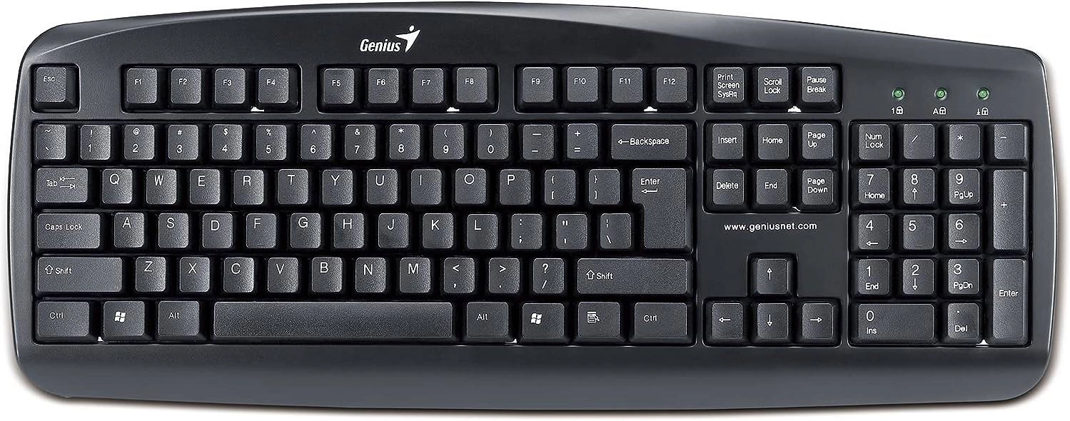 Genius KB-110 PS2 Wired Desktop Keyboard Review: A Water-Resistant Option for Everyday Use