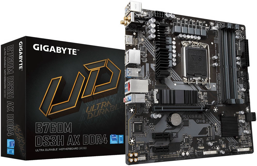 GIGABYTE B760M DS3H AX LGA1700 mATX Motherboard Review &#8211; Intel B760 Chipset, 4 x DDR4 DIMM