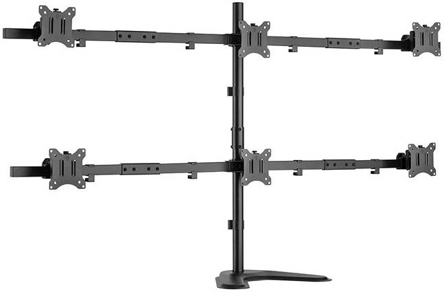Skill Touch SH 57 T06 Free Standing Pole Mount &#8211; 6-Screen Monitor Stand Review
