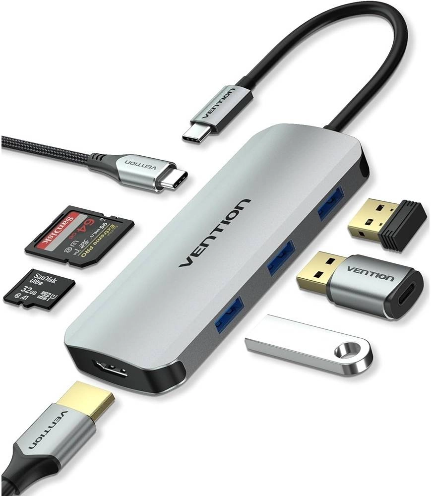 Vention TOJHB 7-in-1 USB-C Docking Station Review: A Versatile Hub with 100W Charging