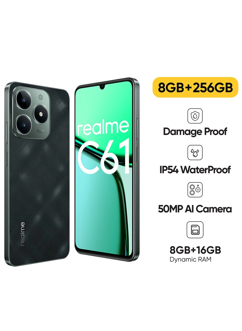 Realme C61 (RMX3930) Review: 8GB RAM, 256GB ROM 4G &#8211; Middle East Version