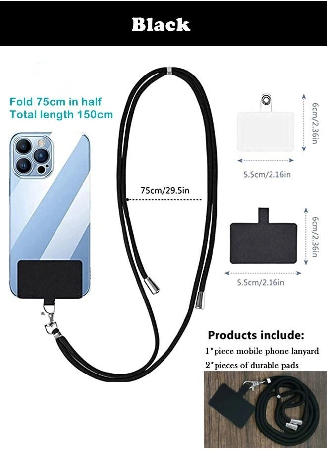 Black Adjustable Nylon Phone Lanyard Neck Strap Key Chain Review (Model: Black)