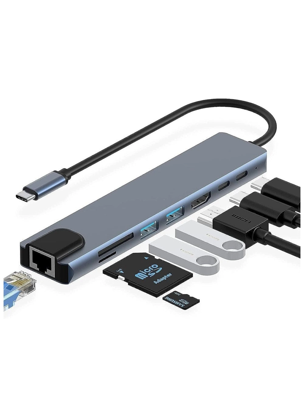 8-in-1 USB C Hub Multiport Adapter Review (Model [Model Number Needed &#8211; add model number here if available])