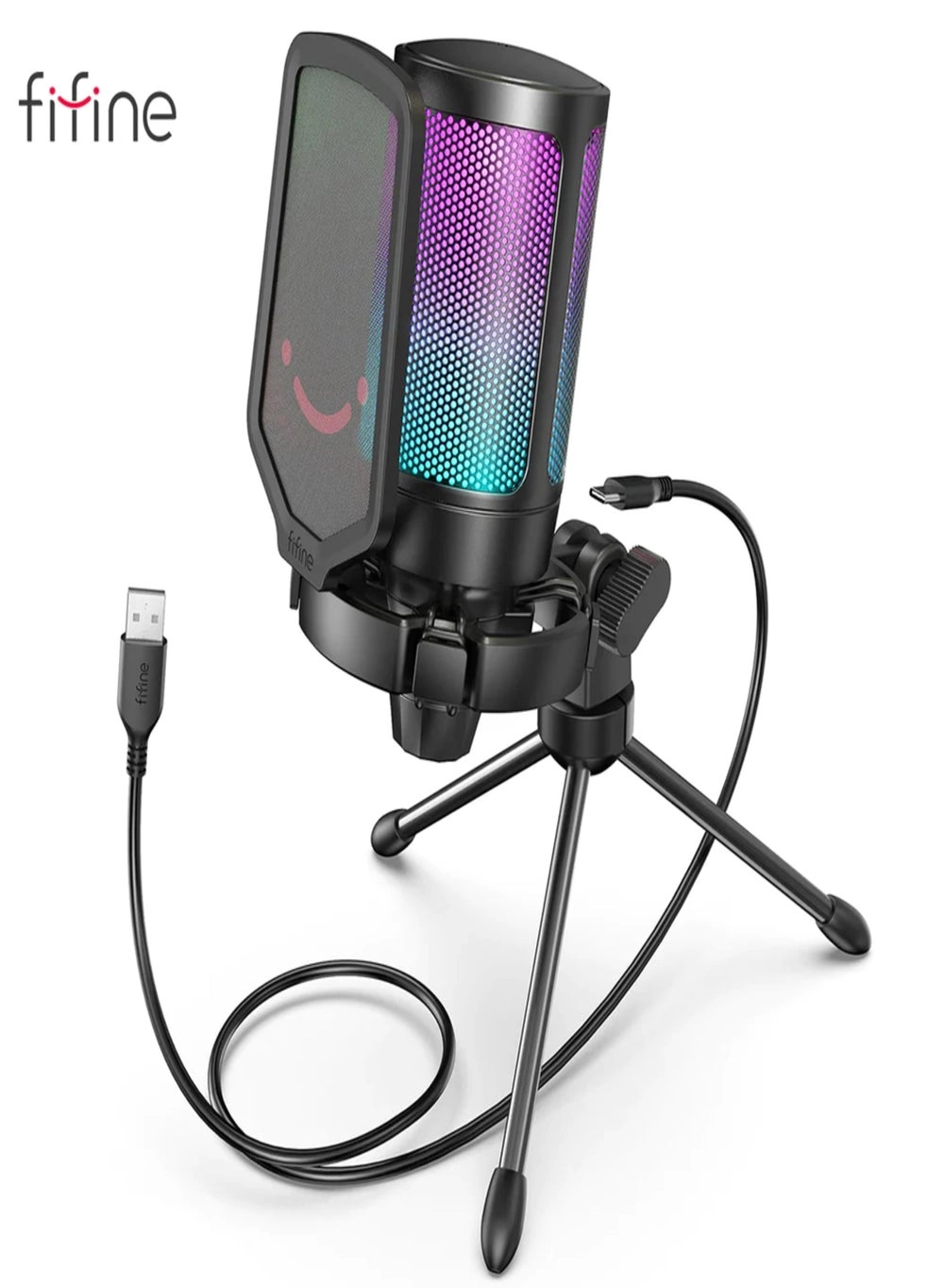 FIFINE AmpliGame A6V (Model Number: A6V) Gaming USB Microphone Review