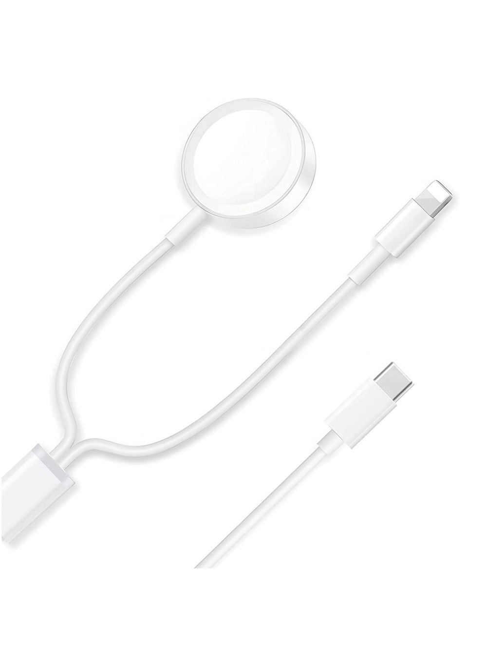 Type C 2-in-1 Fast Charging for iPhone&#038;Watch(1.8m)White Review