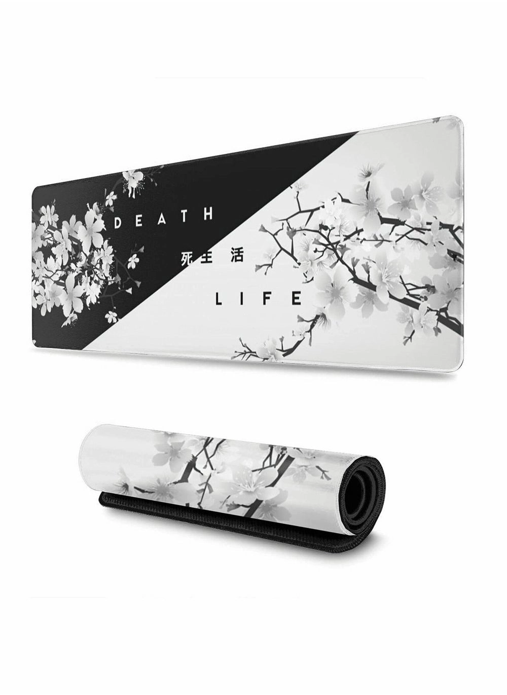 Gaming Mouse Pad Black and White Cherry Blossom Extended Large Mat Desk Pad Review (31.5&#215;11.8&#215;0.12 Inch)