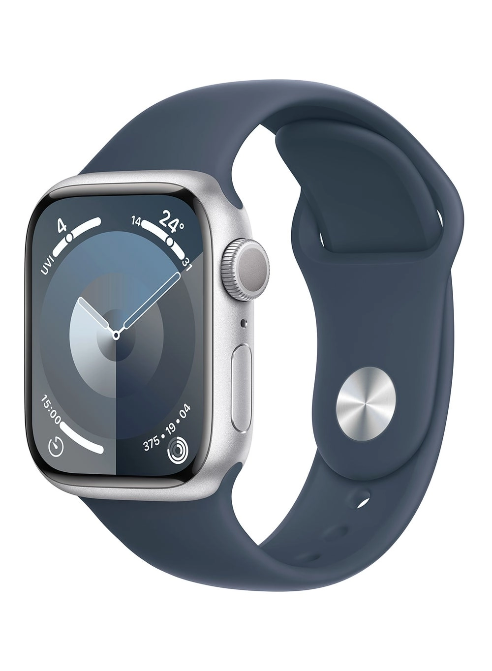 Apple Watch Series 9 GPS 41mm Silver Aluminium Case With Storm Blue Sport Band (MR913LL/A Review)