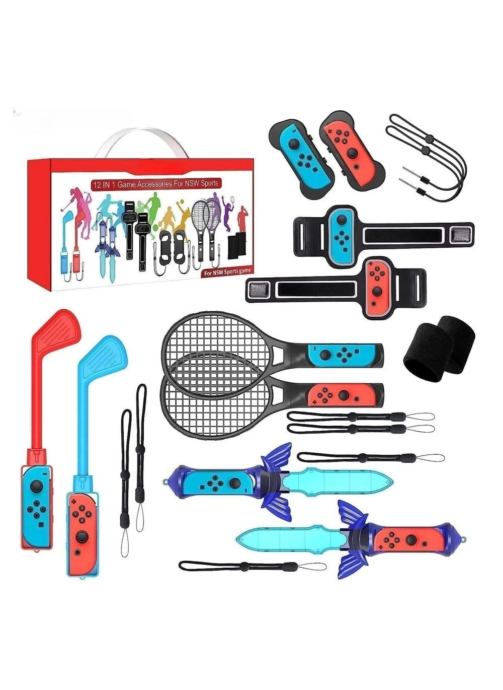 12 in 1 Family Accessories Kit for Nintendo Switch Sports Games (Model: 12 in 1) Review