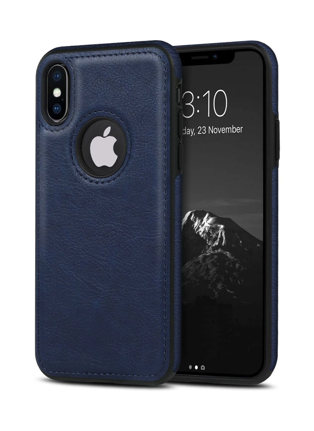 iPhone X/XS 5.8&#8243; Blue Leather Case Review &#8211; Luxury Vintage Premium Back Cover