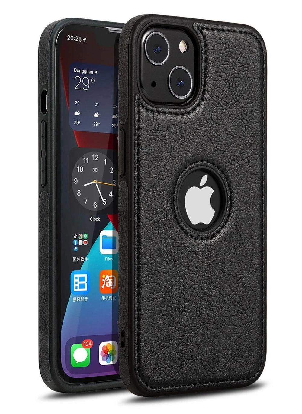 iPhone 13 Case Review: Luxury Vintage Premium Leather Back Cover (Black)