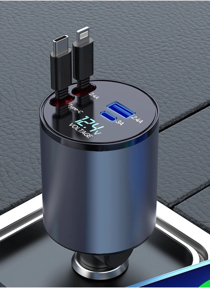 PT-19 60W Retractable Car Charger Review: iPhone 15/14/13/12/11 Compatible &#8211; Fast Charging Tested