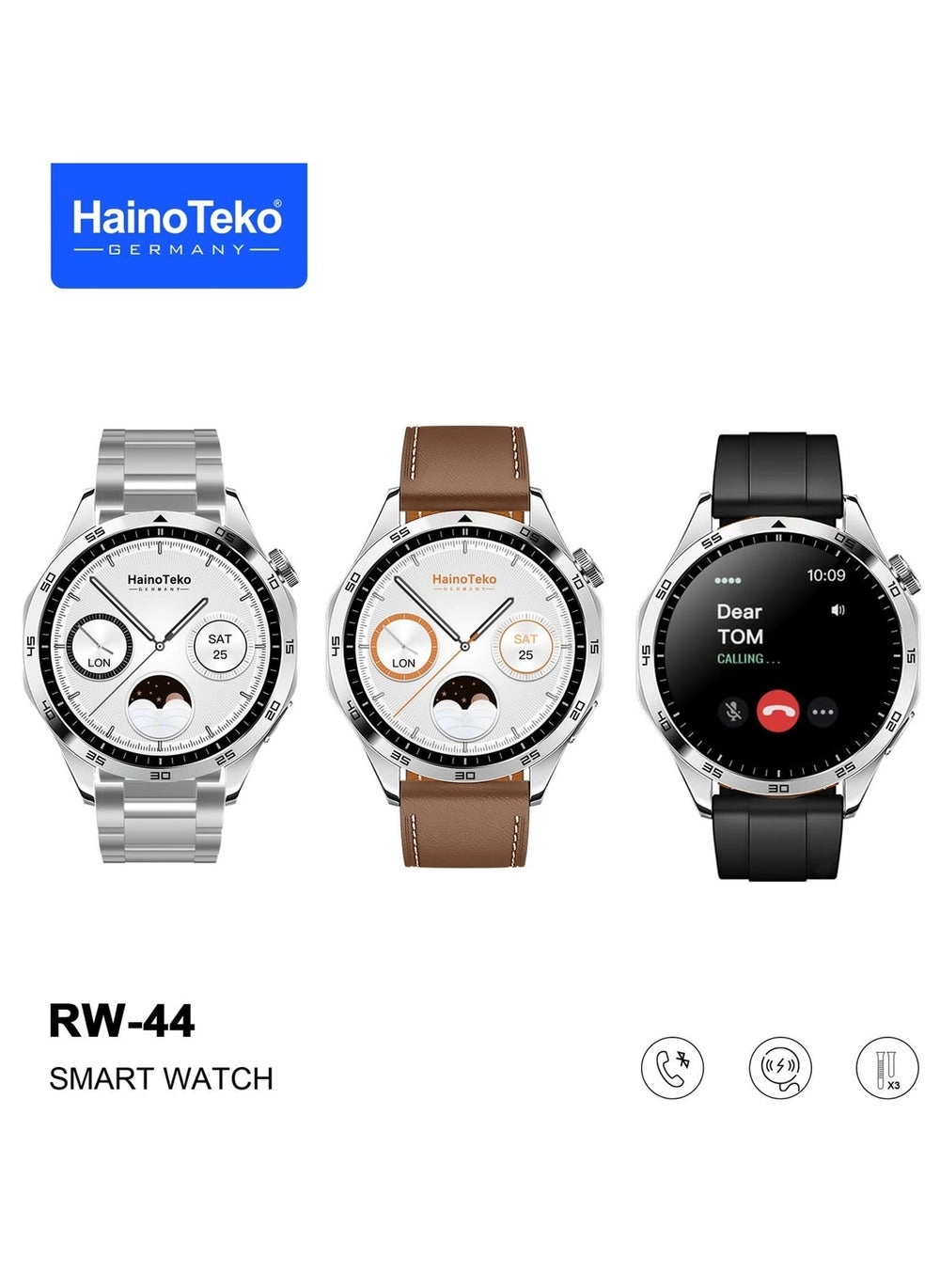Haino Teko Germany RW-44 Smart Watch Review: AMOLED Display &#038; Bluetooth Calling