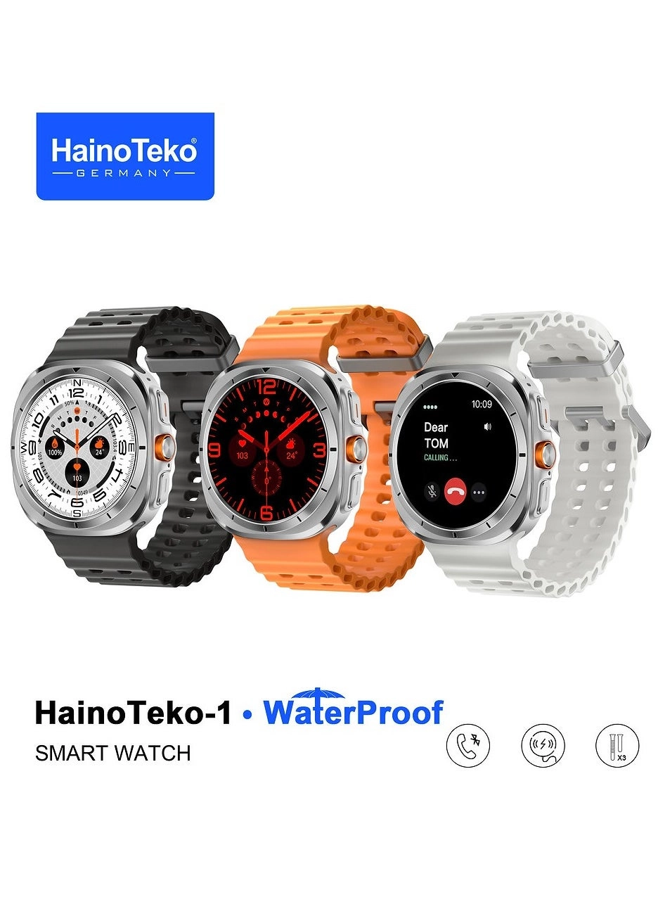 HainoTeko-1 Ultra Waterproof Smartwatch Review: AMOLED Display and 3 Straps