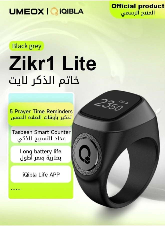 UMEOX iQIBLA Smart Zikr Ring Lite Black Grey 22MM Review