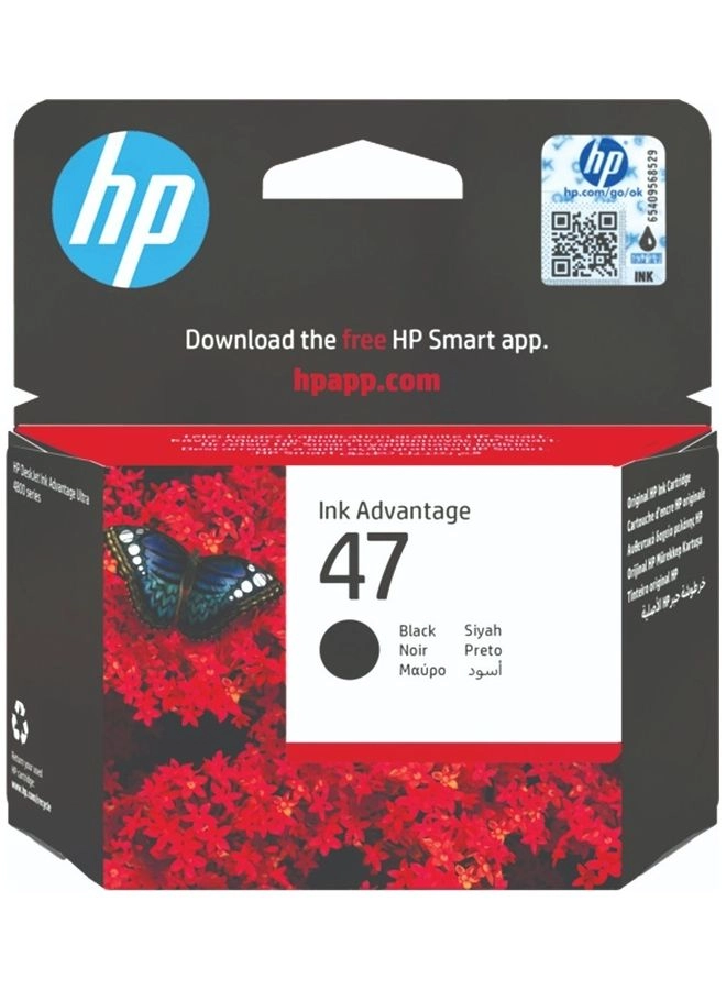 47 Original Black Ultra Ink Advantage Cartridge (6ZD21AE) Black Review