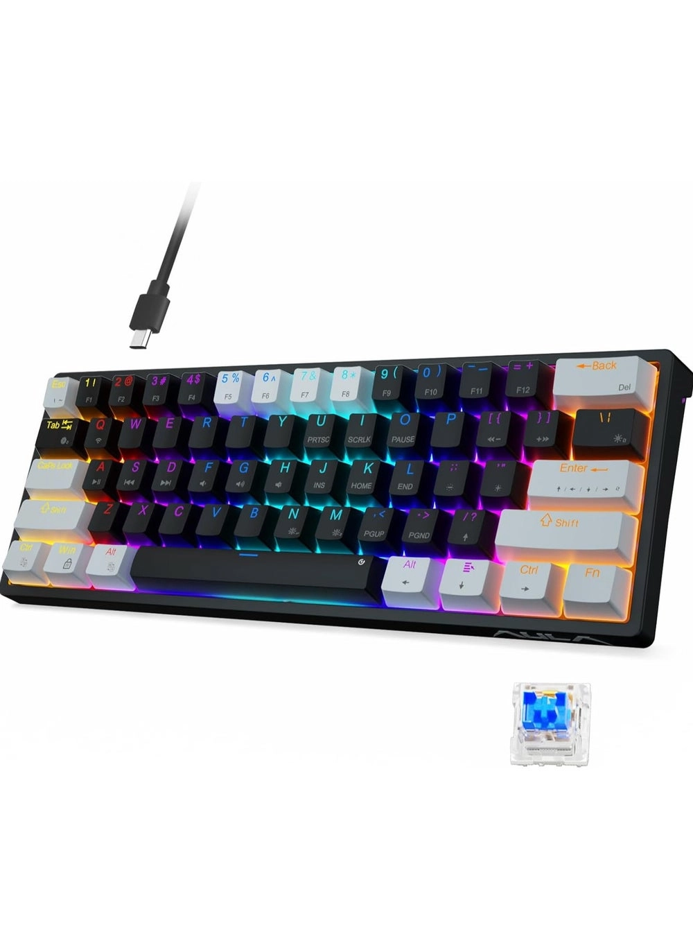 F3261 Wired Gaming Keyboard Review: Compact Mechanical Keyboard with RGB