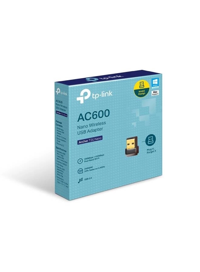 TP-Link Archer T2U Nano (Archer T2U Nano) Review: AC600 Dual-Band WiFi USB Adapter
