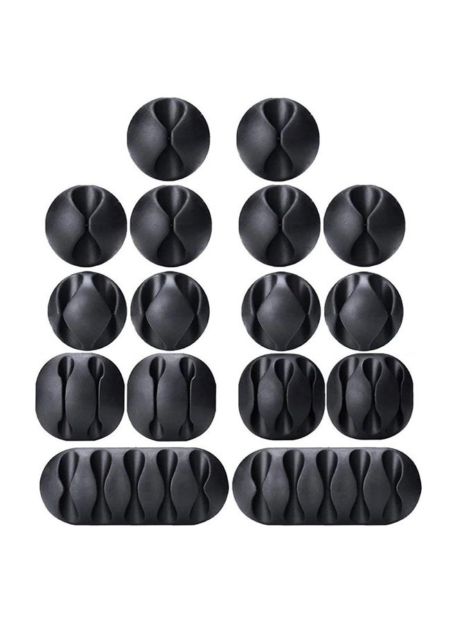 Pack Of 16 Adhesive Cord Holders Black (RP-YX1109) Review
