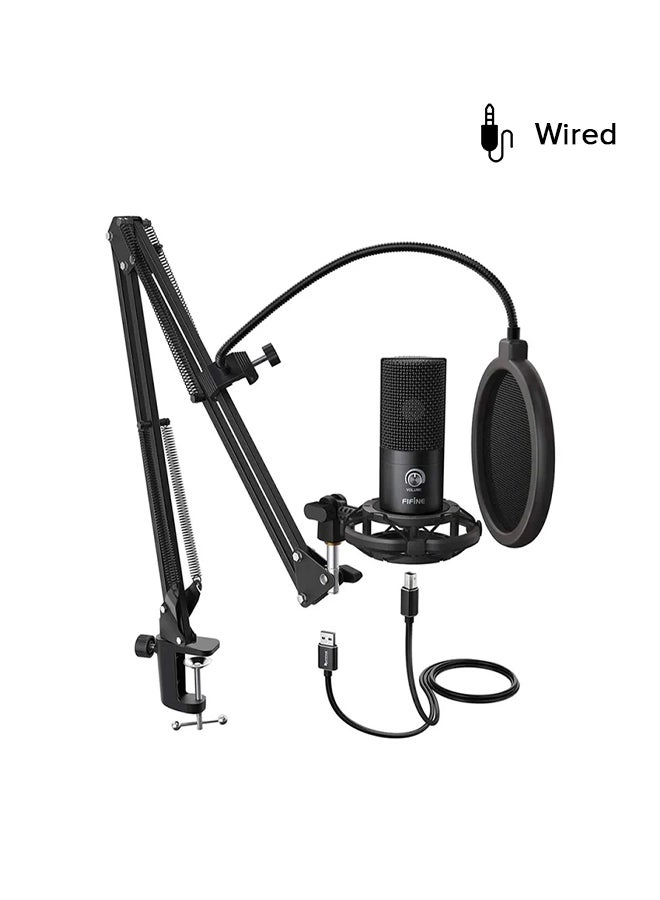 Studio Condenser USB Microphone Kit T669 Black Review