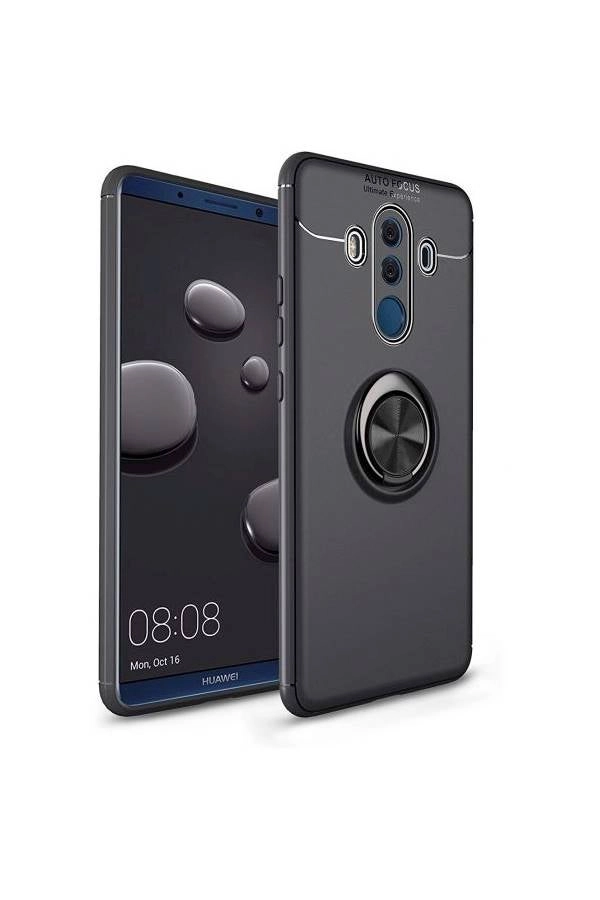Thin Soft Shockproof Protective And Ring Holder Metal Kickstand For Huawei Mate 10 Pro Case Black (gsd0126) Review