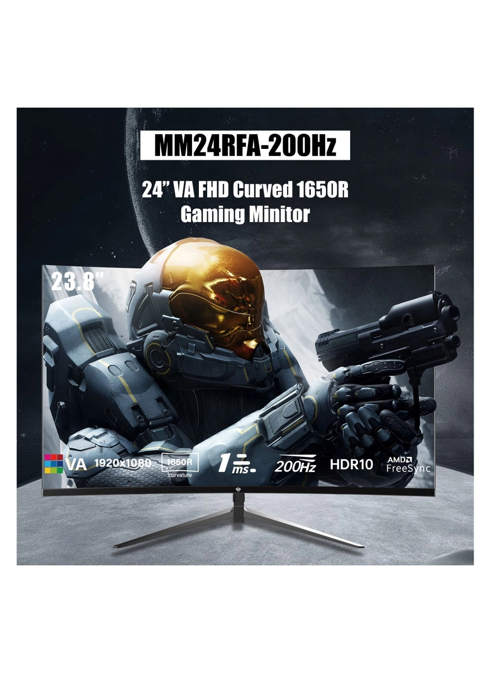 GXM GX24RFA-200HZ 24” Curved Gaming Monitor Review: 200Hz Performance Tested