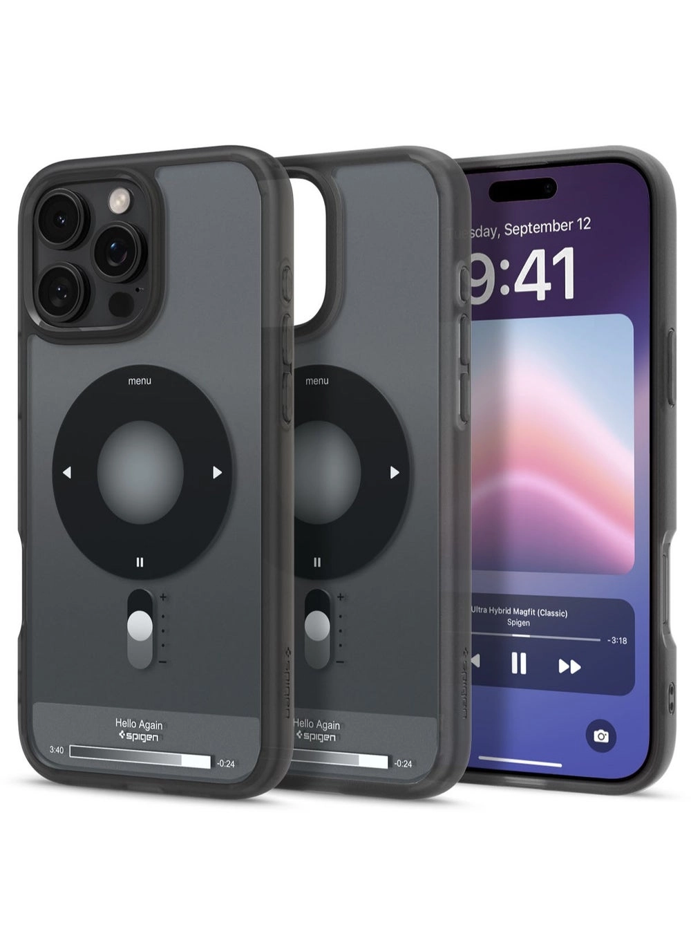 Ultra Hybrid MagFit for iPhone 16 Pro Max Case Cover with MagSafe (2024) &#8211; Classic Black (ACS08383)