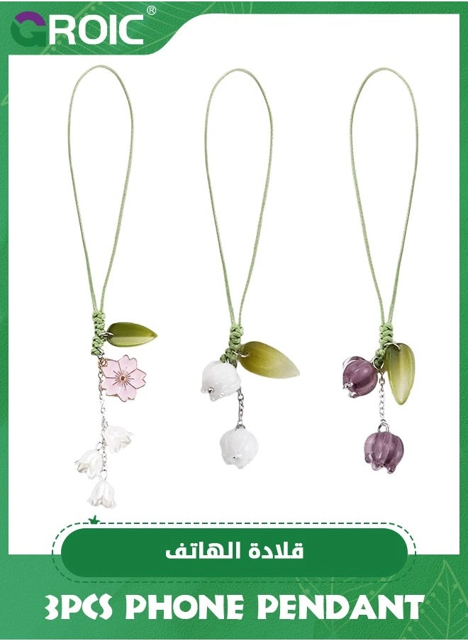 3 Pcs Creative Tulip Flower Mobile Phone Pendant (Model: Multicolour F) Review